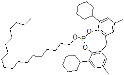 CAS#: 73912-20-6， 4,8-Dicyclohexyl-2,10-dimethyl-6-(octadecyloxy)-12H-dibenzo[d,g][1,3,2]dioxaphosphocine