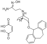 CAS#: 73953-98-7， 3-(10,11-Dihydro-5H-Dibenzo(a,d)Cyclohepten-5-Yloxy)-Tropane-8-Propionamide Oxime Di(Hydrogen Maleate)