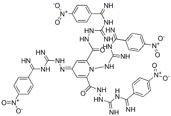 CAS#: 74037-45-9， N,N'-Bis(p-Nitrophenylamidinoamidino)-1-(4-Nitrophenylamidinoamidino)-4-(p-Nitrophenylamidinoamidinoimino)-2,6-Pyridinedicarboxamide