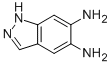 structure of CAS# 7404-68-4, 5,6-Diaminoindazole;(5-Amino-1H-Indazol-6-Yl)Amine;Zinc07026651;1H-Indazole, 5,6-Diamino-