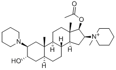CAS#: 74041-85-3， [(2S,3S,5S,10S,13S,16S,17R)-3-Hydroxy-10,13-Dimethyl-16-(1-Methylpiperidin-1-Ium-1-Yl)-2-Piperidin-1-Yl-2,3,4,5,6,7,8,9,11,12,14,15,16,17-Tetradecahydro-1H-Cyclopenta[a]Phenanthren-17-Yl] Acetate