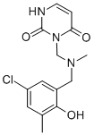 CAS#: 74051-49-3， 3-[[(5-Chloro-2-Hydroxy-3-Methylphenyl)Methyl-Methylamino]Methyl]-1H-Pyrimidine-2,4-Dione