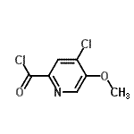 CAS#: 740744-31-4， 4-Chloro-5-methoxy-2-pyridinecarbonyl chloride