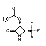 CAS#: 740802-63-5， (3R,4R)-2-Oxo-4-(trifluoromethyl)-3-azetidinyl acetate