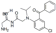 CAS#: 74088-45-2， N-(2-Aminoacetyl)-2-[(2-Benzoyl-4-Chlorophenyl)-Propan-2-Ylamino]Acetamide Hydrobromide