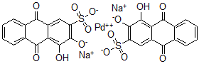 CAS 登录号：74091-55-7， 钯二-(钠茜素单磺酸盐)