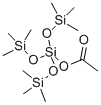 structure of CAS# 74098-43-4, Tris(trimethylsiloxy)acetoxysilane;Acetic Acid Tris(Trimethylsilyloxy)Silyl Ester;Tris(Trimethylsilyloxy)Silyl Ethanoate;3-Trisiloxanol, 1,1,1,5,5,5-Hexamethyl-3-((Trimethylsilyl)Oxy)-, Acetate