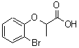 结构式 CAS# 7414-41-7, 2-(2-溴苯氧基)丙酸