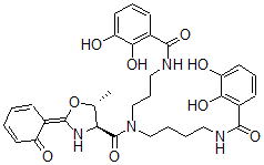 CAS#: 74149-70-5， (2Z,4S,5R)-N-[4-[(2,3-Dihydroxybenzoyl)Amino]Butyl]-N-[3-[(2,3-Dihydroxybenzoyl)Amino]Propyl]-5-Methyl-2-(6-Oxo-1-Cyclohexa-2,4-Dienylidene)-1,3-Oxazolidine-4-Carboxamide