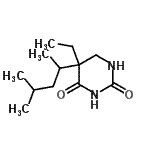CAS#: 741612-55-5， 5-Ethyl-5-(4-methyl-2-pentanyl)dihydro-2,4(1H,3H)-pyrimidinedione