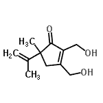 CAS#: 741695-05-6， 2,3-Bis(hydroxymethyl)-5-isopropenyl-5-methyl-2-cyclopenten-1-one