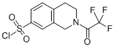 structure of CAS# 74291-57-9, 1,2,3,4-Tetrahydro-2-(Trifluoroacetyl)Isoquinoline-7-Sulfonyl Chloride;2-(Trifluoroacetyl)-1,2,3,4-Tetrahydro-7-Isoquinolinesulfonyl Chloride(SALTDATA: FREE);1,2,3,4-TETRAHYDRO-2-(TRIFLUOROACETYL)ISOQUINOLINE-7-SULPHONYL CHLORIDE;1,2,3,4-TETRAHYDRO-2-(TRIFLUOROACETYL)ISOQUINOLINE-7-SULFONYL CHLORIDE