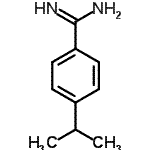 structure of CAS# 743417-63-2, 4-Isopropylbenzenecarboximidamide;4-isopropylbenzimidamide;BENZENECARBOXIMIDAMIDE,4-(1-METHYLETHYL)-