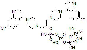 CAS#: 74351-60-3， 1,3-Bis[4-(7-Chloroquinolin-4-Yl)Piperazin-1-Yl]Propan-2-Ol Tetraphosphate
