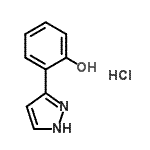 CAS#: 74398-44-0， 2-(1H-Pyrazol-3-yl)phenol hydrochloride (1:1)
