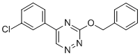CAS#: 74417-12-2， 5-(3-Chlorophenyl)-3-(Phenylmethoxy)-1,2,4-Triazine
