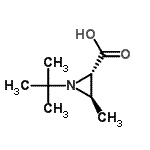 CAS#: 744974-35-4， (2S,3R)-3-Methyl-1-(2-methyl-2-propanyl)-2-aziridinecarboxylic acid