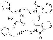 CAS#: 74500-82-6， 2-((4-(1-Pyrrolidinyl)-2-butynyl)oxy)-1H-isoindole-1,3(2H)-dione ethanedioate (2:1)