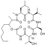 CAS#: 74504-49-7， 19-Hexyl-6-(1-Hydroxyethyl)-9-(Hydroxymethyl)-16,18-Dimethyl-15-(2-Methylpropyl)-12-Propan-2-Yl-1-Oxa-4,7,10,13,16-Pentazacyclononadecane-2,5,8,11,14,17-Hexone
