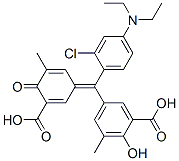 CAS#: 7452-52-0， 5-[(3-Carboxy-5-Methyl-4-Oxo-2,5-Cyclohexadien-1-Ylidene)[2-Chloro-4-(Diethylamino)Phenyl]Methyl]-3-Methylsalicylic Acid