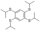 结构式 CAS# 74542-69-1, 1,2,4,5-四(异丙基硫代)苯