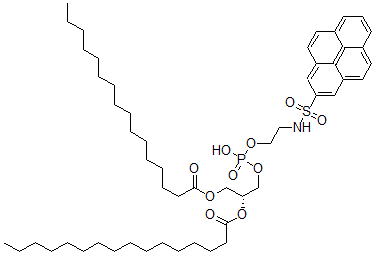 CAS#: 74555-72-9， [(2R)-1-Hexadecanoyloxy-3-[Hydroxy-[2-(Pyren-2-Ylsulfonylamino)Ethoxy]Phosphoryl]Oxypropan-2-Yl] Hexadecanoate