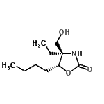 CAS#: 745820-18-2， (4R,5R)-5-Butyl-4-ethyl-4-(hydroxymethyl)-1,3-oxazolidin-2-one