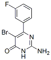 CAS 登录号：74602-59-8， 2-氨基-5-溴-6-(3-氟苯基)-1H-嘧啶-4-酮