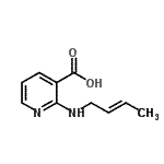 CAS#: 74611-54-4， 2-[(2E)-2-Buten-1-ylamino]nicotinic acid