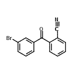 结构式 CAS# 746651-84-3, 2-(3-溴苯甲酰基)苯甲腈
