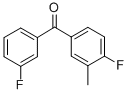 structure of CAS# 746651-90-1, 3,4-Difluoro-3'-Methylbenzophenone