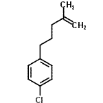 结构式 CAS# 74672-11-0, 1-氯-4-(4-甲基-4-戊烯-1-基)苯