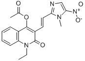 CAS#: 74693-60-0， [1-Ethyl-3-[(E)-2-(1-Methyl-5-Nitroimidazol-2-Yl)Ethenyl]-2-Oxoquinolin-4-Yl] Acetate