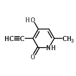 CAS#: 74697-15-7， 3-Ethynyl-4-hydroxy-6-methyl-2(1H)-pyridinone