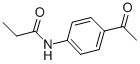 structure of CAS# 7470-51-1, N-(4-Acetylphenyl)Propanamide;N-(4-Acetylphenyl)Propionamide;N-(4-Ethanoylphenyl)Propanamide;St5445512
