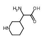 CAS#: 747362-37-4， Amino(3-piperidinyl)acetic acid