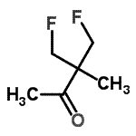 CAS#: 74758-90-0， 4-Fluoro-3-(fluoromethyl)-3-methyl-2-butanone