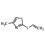 CAS#: 74761-05-0， 4-Methyl-2-(vinylsulfanyl)-1,3-thiazole