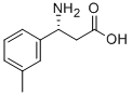 结构式 CAS# 748128-33-8, (R)-3-氨基-3-(3-甲基-苯基)-丙酸