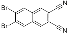 structure of CAS# 74815-81-9, 2,3-Dibromo-6,7-Dicyanonaphthalene;6,7-DIBROMONAPHTHALENE-2,3-DICARBONITRILE;2,3-DIBROMO-6,7-DICYANONAPHTHALENE;2,3-Dibromo-6,7-Dicyanonephthalene