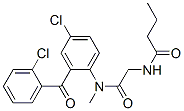 CAS#: 74834-03-0， N-[2-[[4-Chloro-2-(2-Chlorobenzoyl)Phenyl]-Methylamino]-2-Oxoethyl]Butanamide
