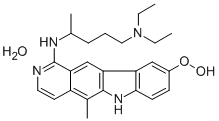 CAS#: 74861-78-2， N,N-Diethyl-N'-(9-Methoxy-5-Methyl-6H-Pyrido[4,3-b]Carbazol-1-Yl)Pentane-1,4-Diamine Hydrate