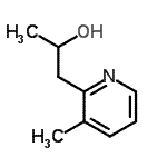 structure of CAS# 748718-39-0, 1-(3-Methyl-2-pyridinyl)-2-propanol;1-(3-methylpyridin-2-yl)propan-2-ol;2-pyridineethanol, α,3-dimethyl-;MFCD08572169