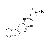 CAS#: 74893-31-5， 3-(1-Benzothiophen-3-yl)-N-{[(2-methyl-2-propanyl)oxy]carbonyl}alanine