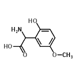 CAS#: 749188-07-6， Amino(2-hydroxy-5-methoxyphenyl)acetic acid