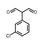 structure of CAS# 74963-16-9, (3-Chlorophenyl)malonaldehyde;2-(3-Chlor0phenyl)Malondialdehyde;2-(3-Chlorophenyl)malonaldehyde;2-(3-Chlorophenyl)malondialdehyde