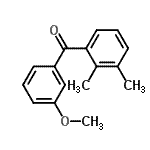 structure of CAS# 750633-69-3, (2,3-Dimethylphenyl)(3-methoxyphenyl)methanone;2,3-dimethyl-3'-methoxybenzophenone