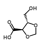 CAS#: 75201-59-1， (4R,5S)-5-(Hydroxymethyl)-1,3-dioxolane-4-carboxylic acid