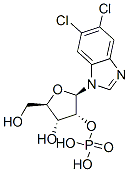 CAS 登录号：75206-89-2， [(2R,3R,4R,5R)-2-(5,6-二氯苯并咪唑-1-基)-4-羟基-5-(羟基甲基)四氢呋喃-3-基]磷酸二氢酯