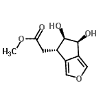 CAS#: 752225-58-4， Methyl [(4S,5R,6S)-5,6-dihydroxy-5,6-dihydro-4H-cyclopenta[c]furan-4-yl]acetate